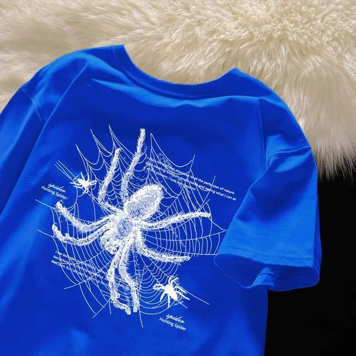 Kaos Oversize spider T Shirt Distro Pria Wanita Cott 24s N136 kaos oversize cewek kece Baju Keren
