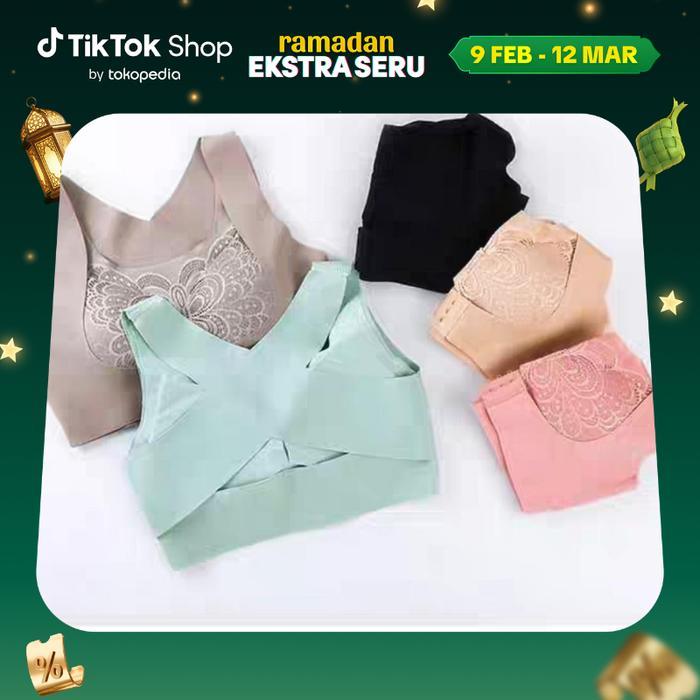 Happyfit - [Vimisu]Terbaru Bra Pengencang Payudara Dan Menegakkan Punggung Belakang Bahan Motif