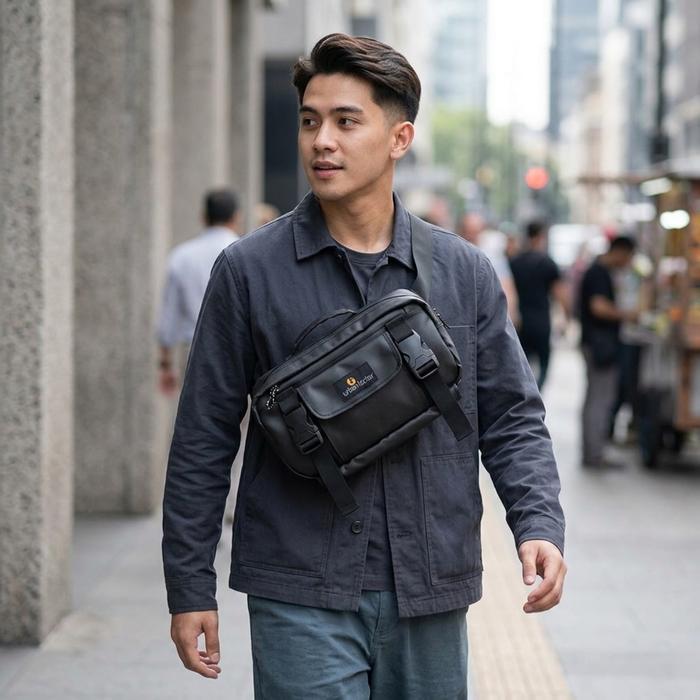 Tas Selempang Pria Tas Selempang Laptop Urban Factor - Dopple Tas Laptop Pria Unisex