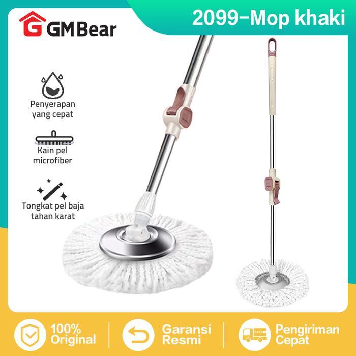 [] GM Bear Tongkat Pel + Kain Pel Set 2099 - Mop Stick Set with Headmop