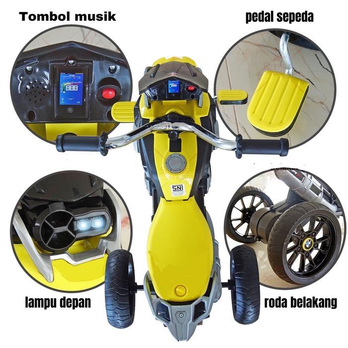 Sepeda Anak Roda 3 Tricycle M888A dan Motor Aki Anak PMB Type R M888