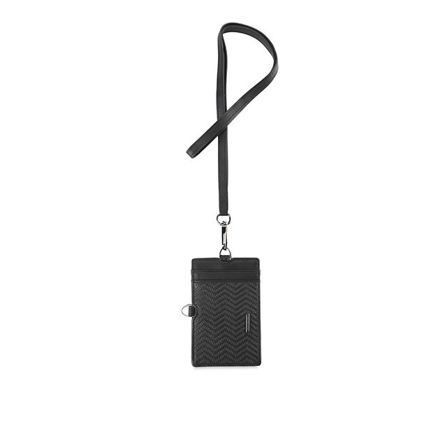 Hush Puppies Tag Holder Pria Shannan Name Tag H Black