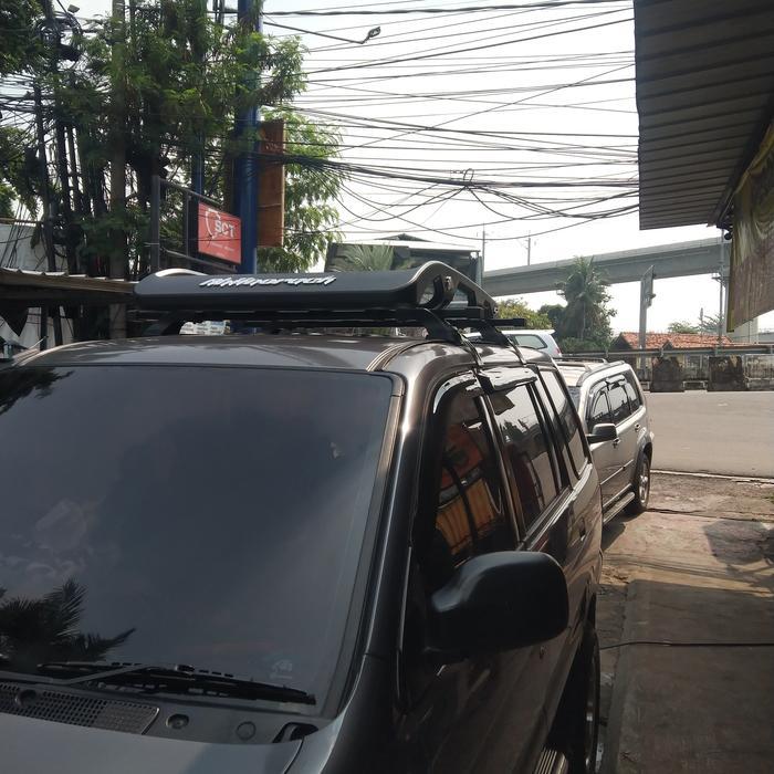 Roof Rack bagasi atas mobil Panther plus cross bar jepit body komplit
