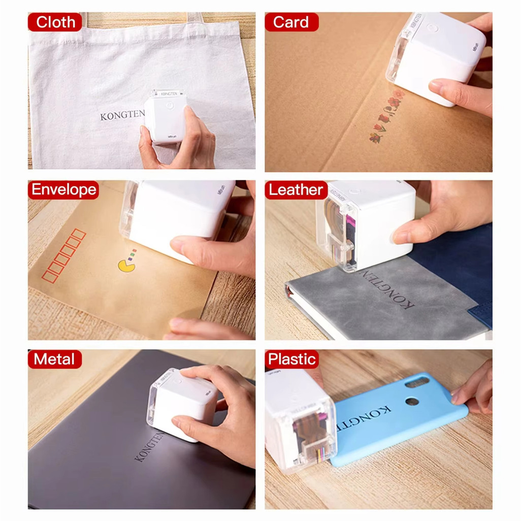 MBrush Mini Portable Handheld Inkjet Printer Color Printer Wireless BT Inkjet Printer For HD Print