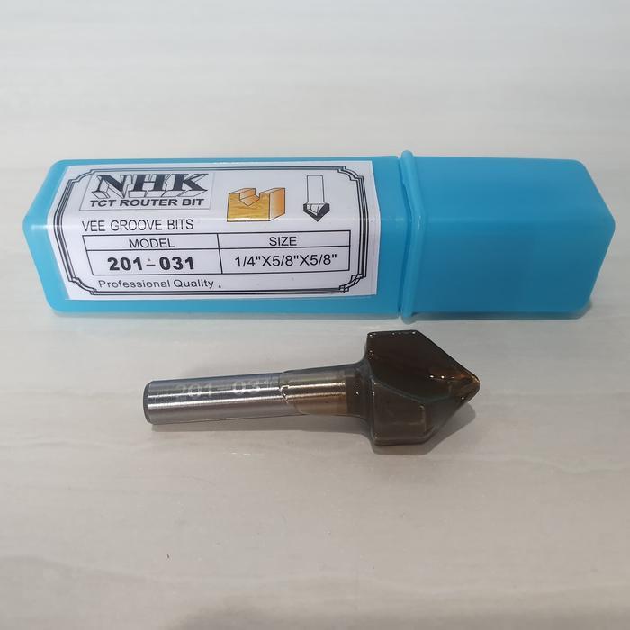 Mata Profil Kayu Router Bits 201-031 (16 mm) V VEE GROOVE 90 Derajat .