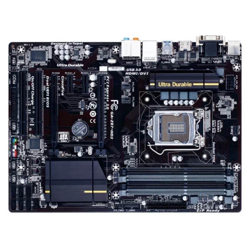 For Gigabyte GA-Z87-HD3 Motherboard 32GB LGA 1150 DDR3 ATX Mainboard 100% Tested Fast Ship