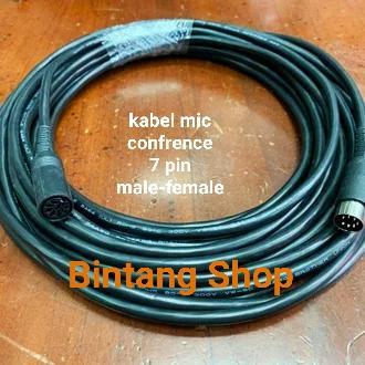 Kabel Mic Confrence 7 Pin Male Female Panjang 20 Meter Redy Stok