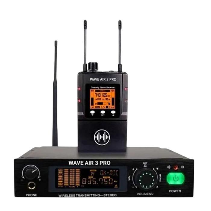 WAVE AUDIO WAVE AIR 3 PRO WIRELESS IEM IN EAR MONITOR SYSTEM BMJ
