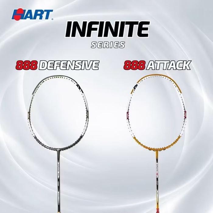[ Original ] Raket Badminton Hart Infinite 888 Attack / Defensive 30 lbs