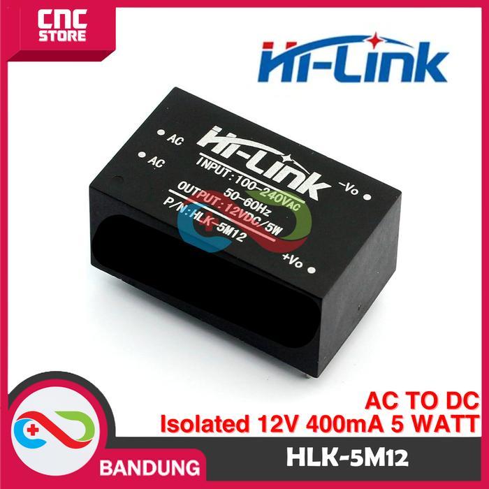 HI-LINK HLK-5M12 AC TO DC ISOLATED 12V 400MA 5 WATT .