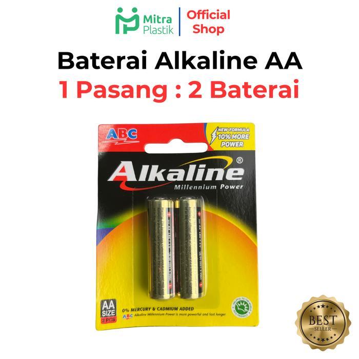 [] Baterai ABC Alkaline AA Baterai 2A Batre Alkaline Murah Baterai Besar Jam Batrei