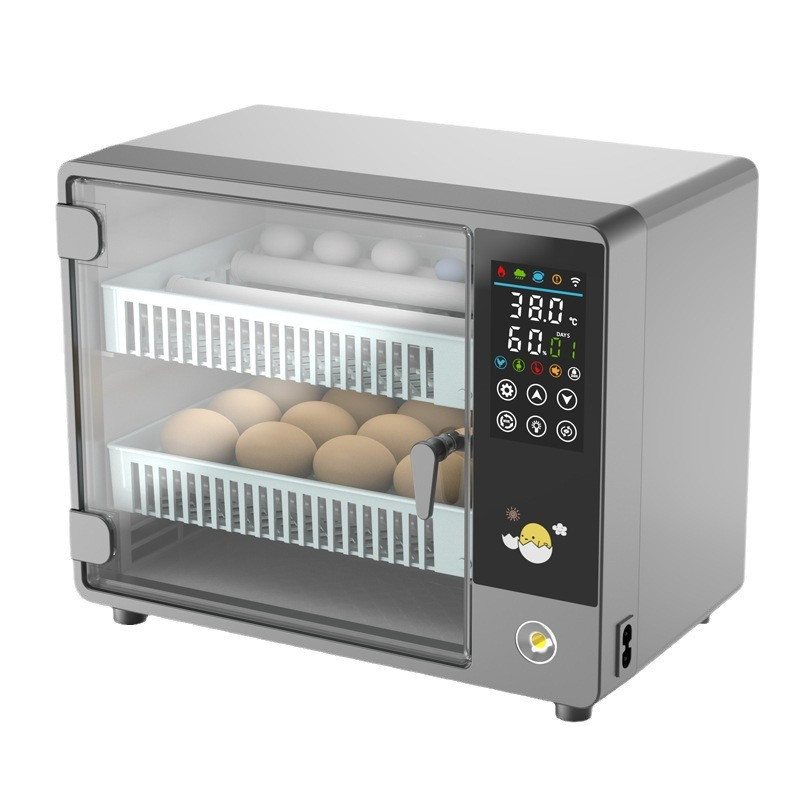 24/50 Egg Fully Automatic Incubator Small Household Egg Hatching Machine Intelligent Quail Egg