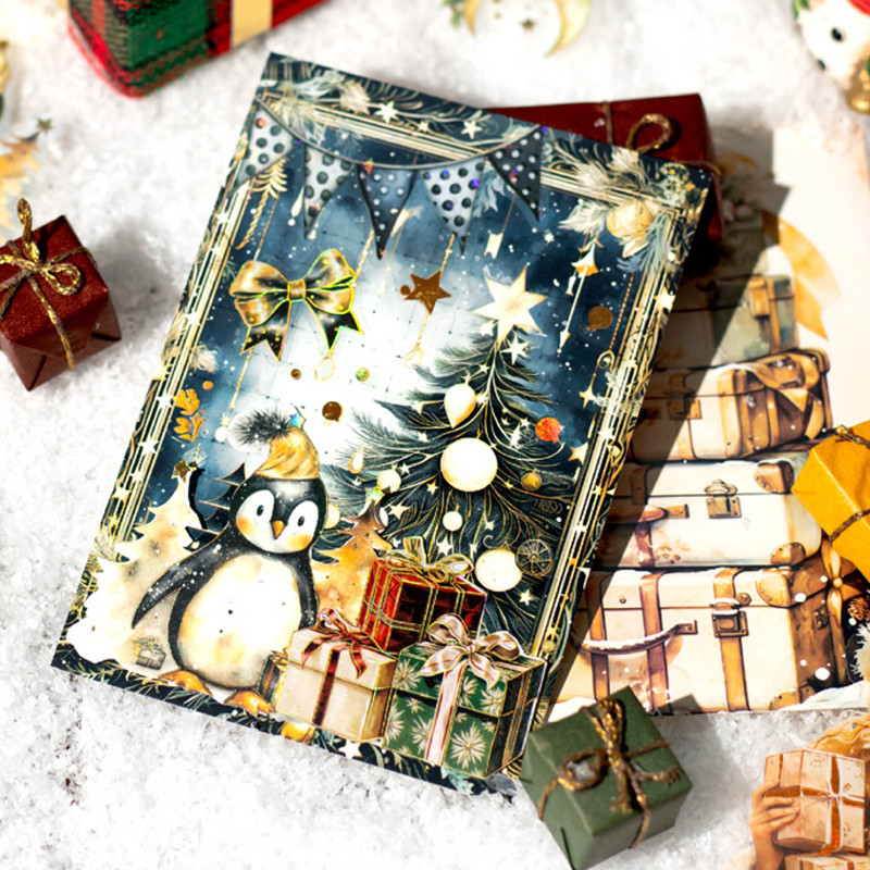 Mr. Paper 5Style 30Pcs/bag winter letter series postcard material DIY handbook scrapbook photo frame
