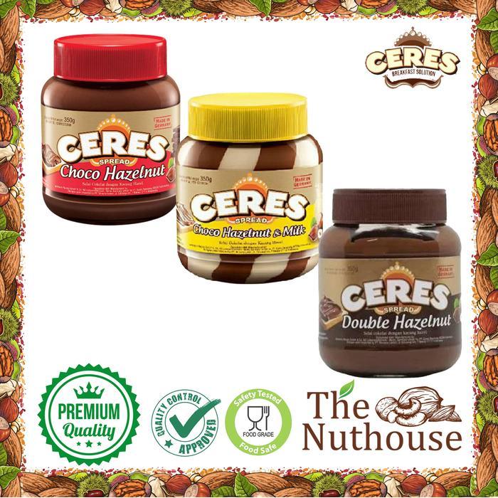 Ceres Spread Choco Hazelnut / Choco Hazelnut & Milk / Double Hazelnut 350gr
