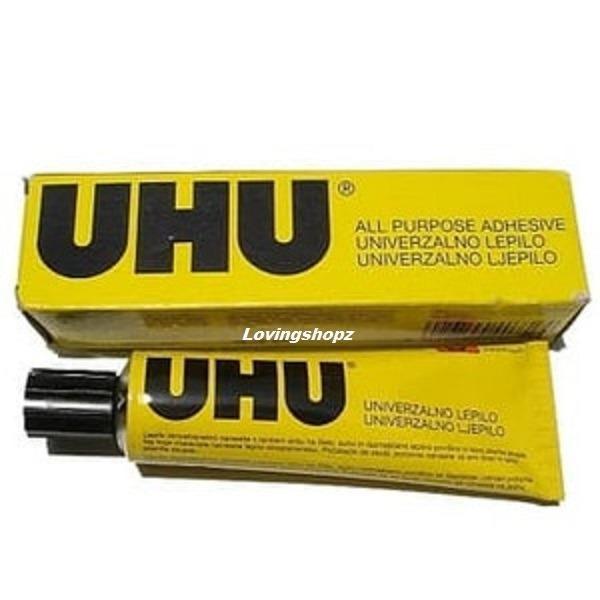 READY TERLARIS Lem UHU Stick Besar Ukuran 35 ml Perekat Alat Besi Kantor Kertas