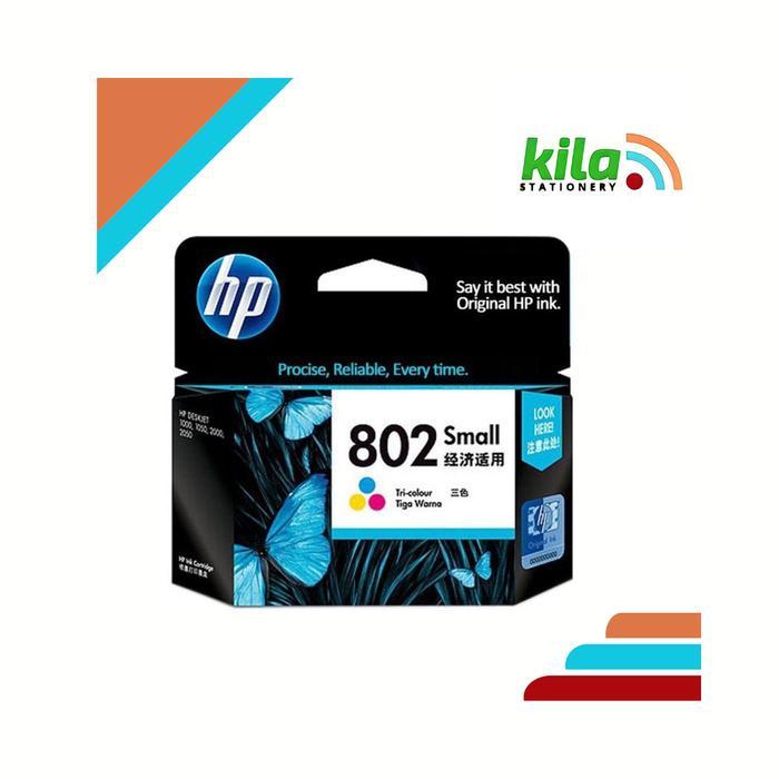 Tinta HP 802 Colour = Deskjet 1000,1010, 1050, 1510, 2000, 2050, etc