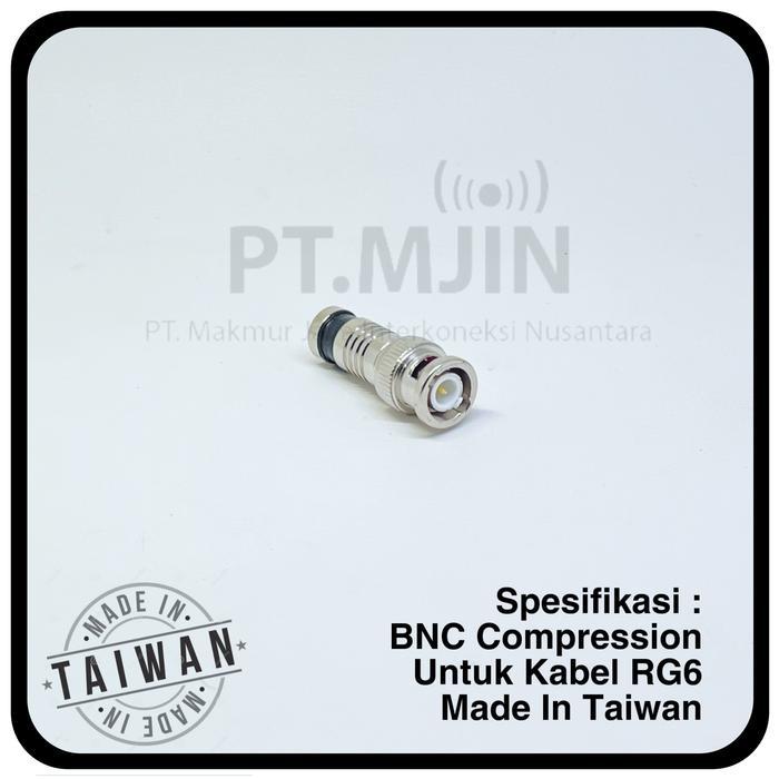 "New" Konektoe BNC Compression Rg6 Taiwan