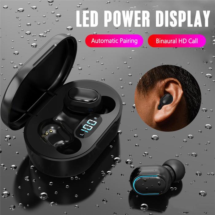 CodJovitech Tws Earphone Bluetooth Wireless Earbuds Digital Display Touch Control Waterproof T10