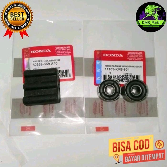 Paket Bosh Arm Sasis & Karet Mounting Karet Bantalan Tahanan Mesin Honda Beat Fi / Scoopy Fi / Vario