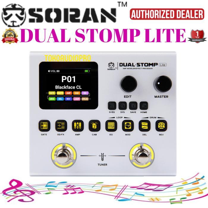 Soran Dual Stomp Lite Multi-effects Processor Soran Audio Efek Gitar