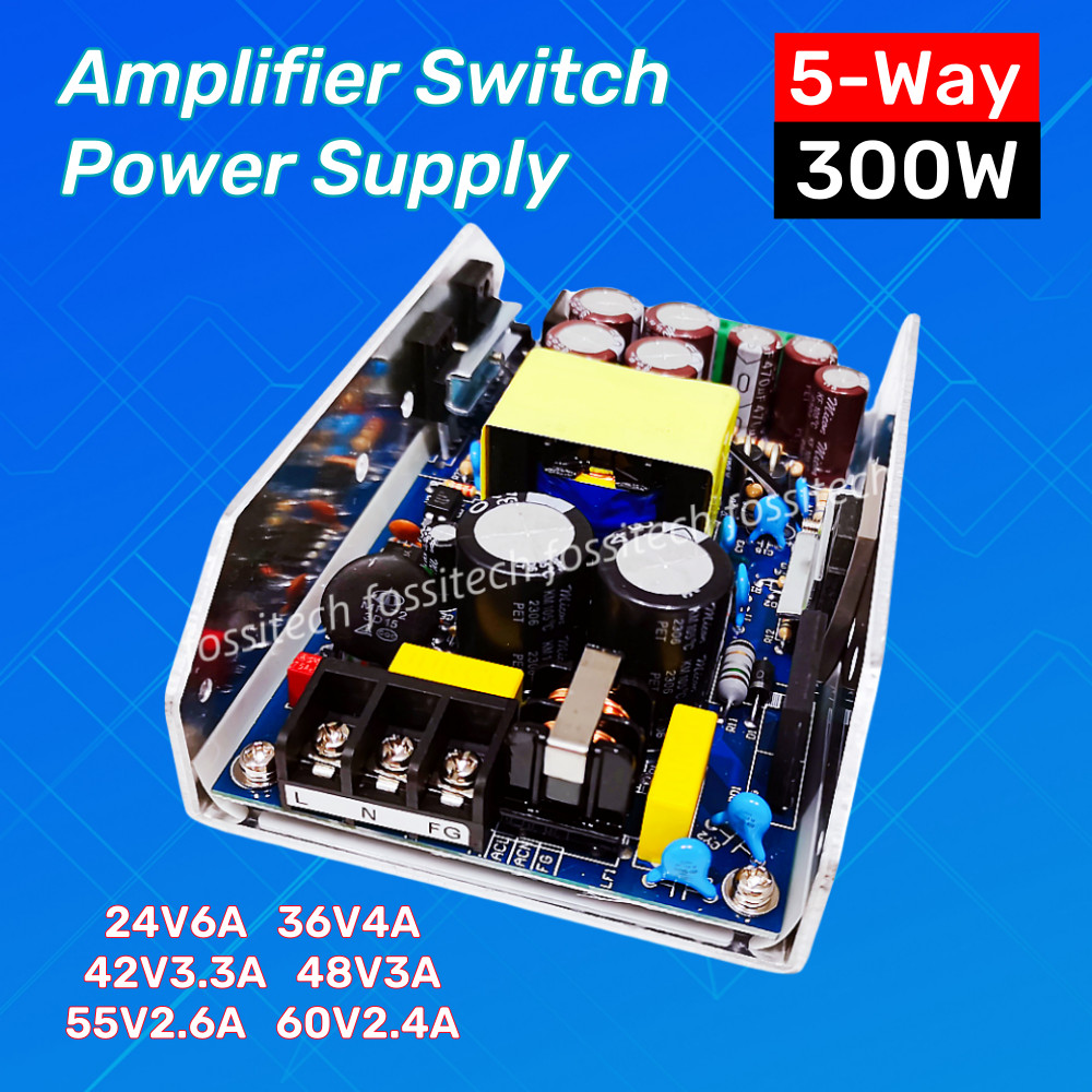 FLASH SALE    PSU Digital Amplifier Power Switch Board 300W Amplifier Switching Power Supply 5-Way O