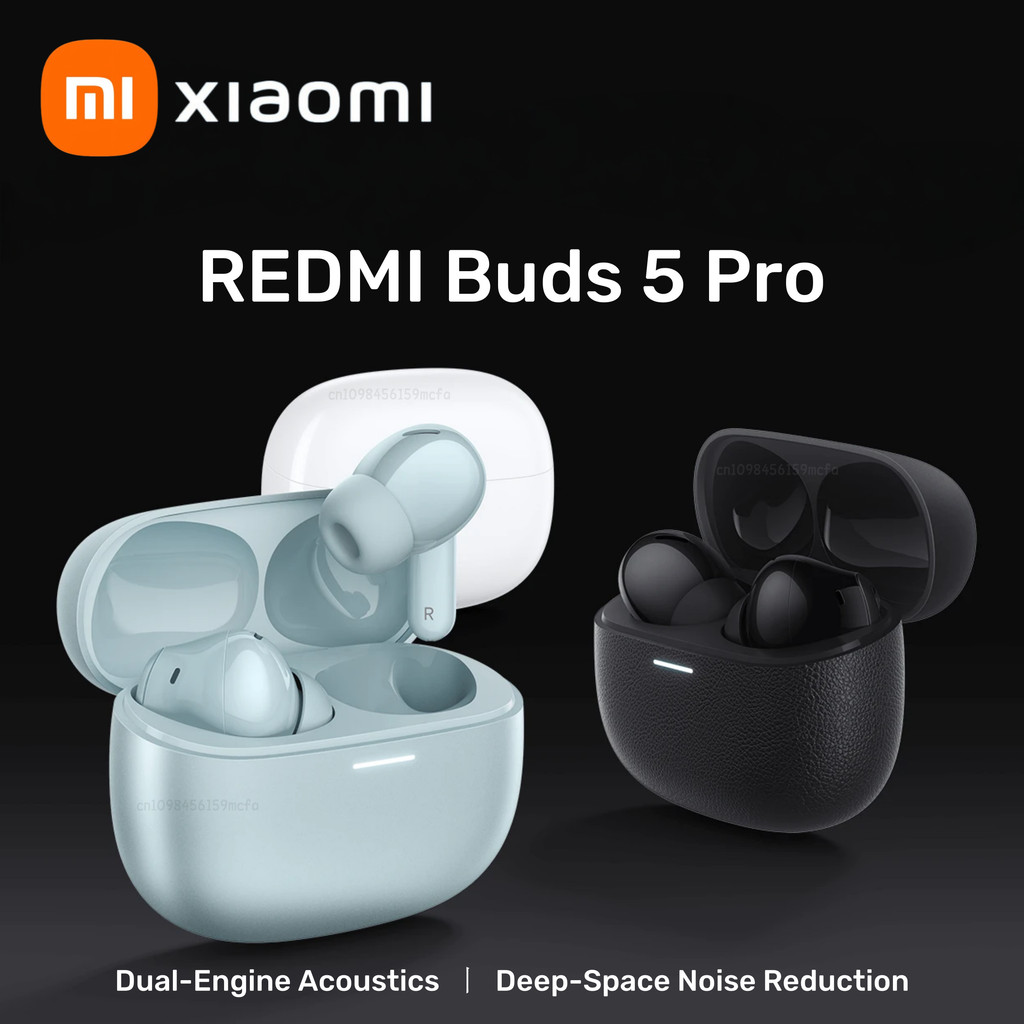 Xiaomi Redmi Buds 5 Pro Bluetooth Earphone TWS 52dB 4kHz True Wireless Earbuds Noise Cancelling Mic
