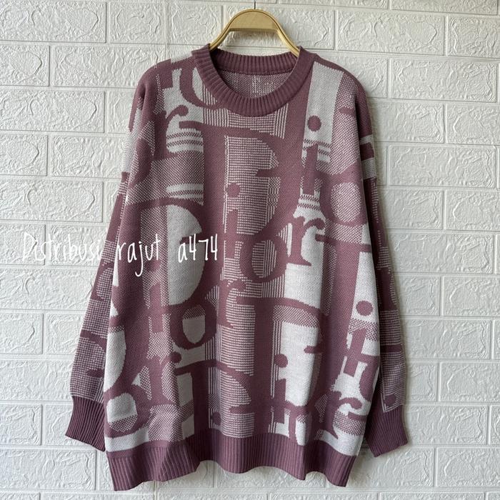 Premium Bam Sweater Rajut Import Oversize Wanita Korea Top Original