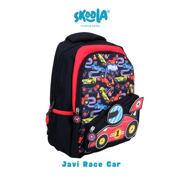 SKOOLA TAS SEKOLAH ANAK TK LAKI LAKI KARAKTER MOBIL - JAVI