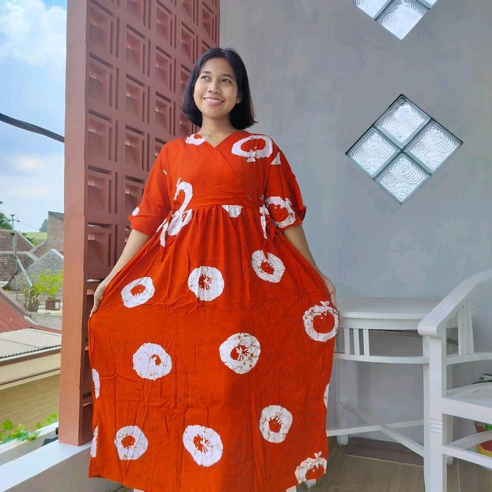 Daster kimono panjang rayon premium lengan lonceng busui