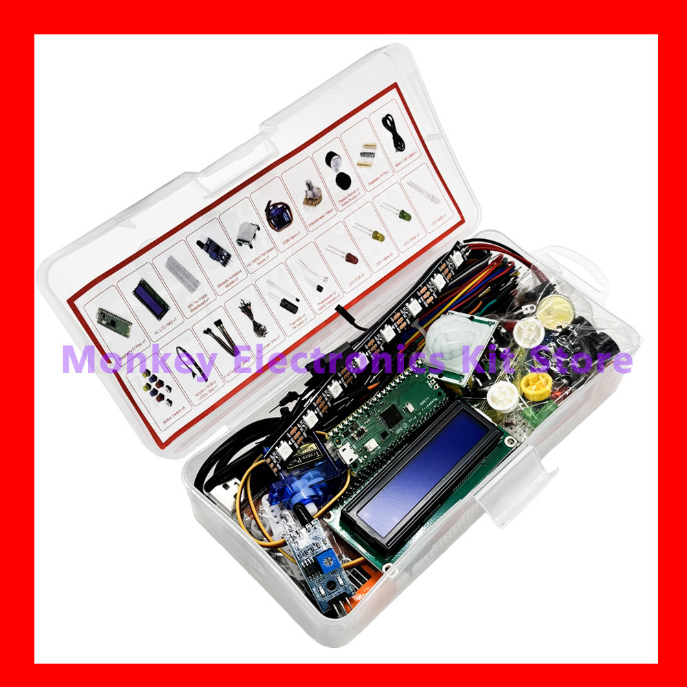 Pi Pico Starter Kit Raspberry Pi pico development board kit Raspberry pi RP2040 programming +LCD1602