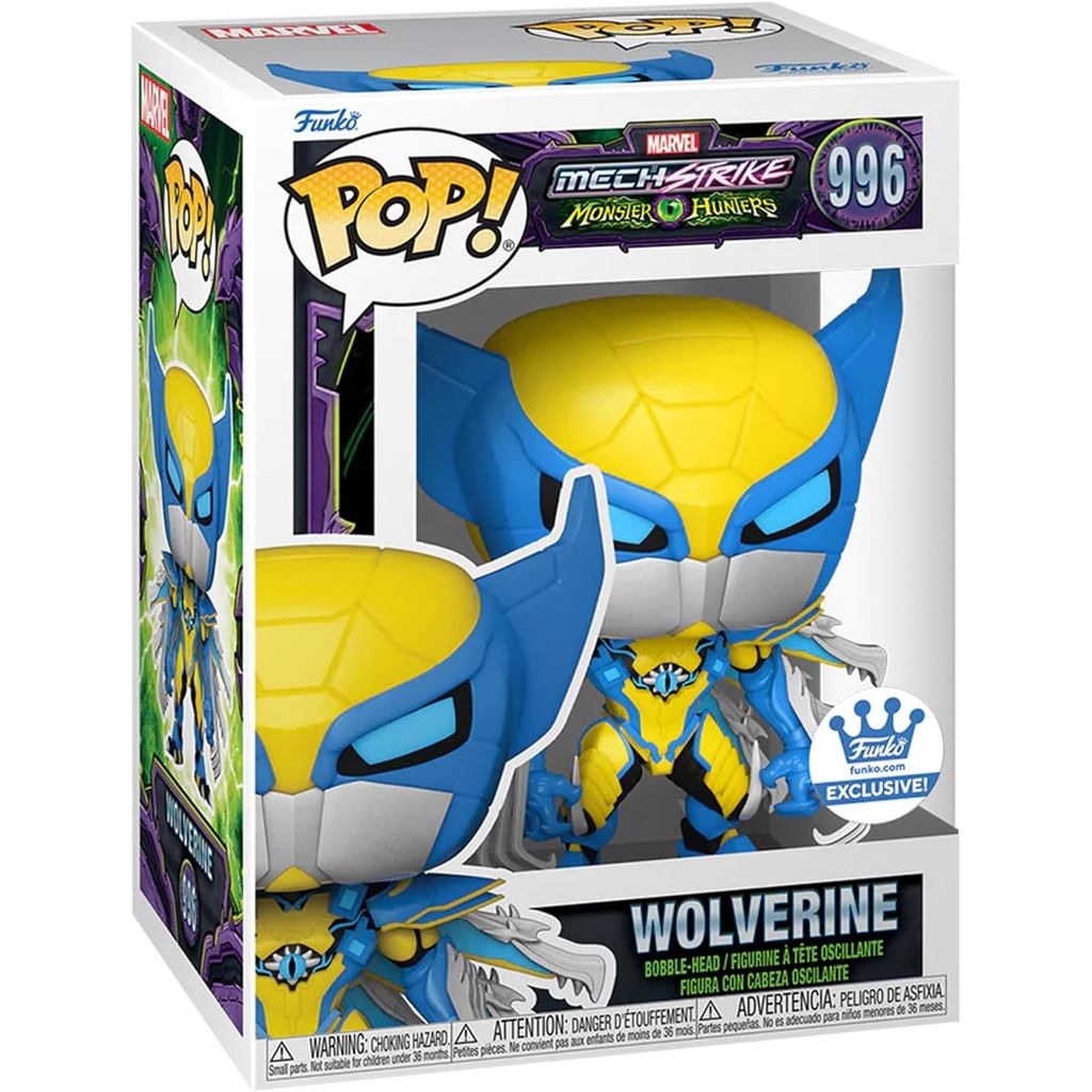 FUNKO POP FIGURE Marvel MECH Strike Monster Hunters Wolverine #996 Exclusive