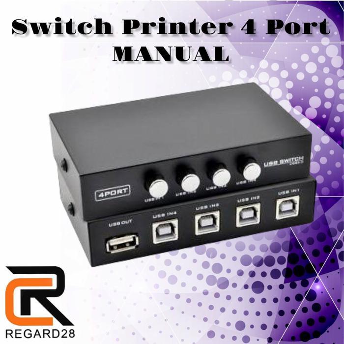 TERMURAH switch Printer USB 4 port manual