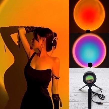 lampu tidur proyektor sunset matahari terbenam lampu tiktok unik