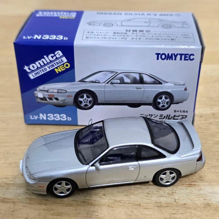 TLV Nissan Silvia KS aero LV N333b Tomica Limited Vintage Neo Hobby Koleksi Mobil Mainan Mini Scale