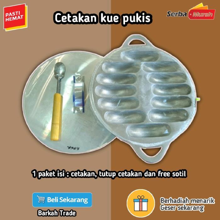 Cetakan alat cetak wajan kue roti pukis pancong serbaguna Alumunium