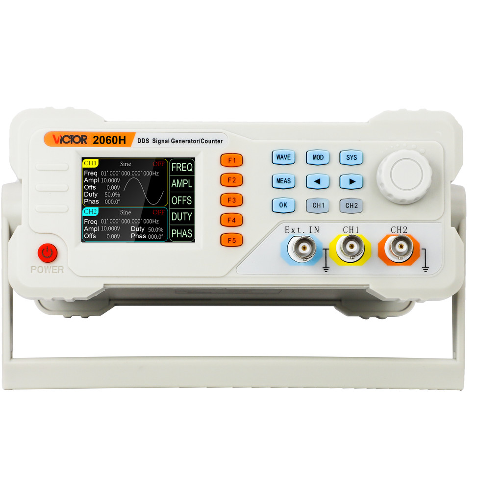 PROMO   VICTOR New 2060H Frequency Meter Arbitrary Waveform Sine Wave 1uHz~60MHz DDS Signal Generato