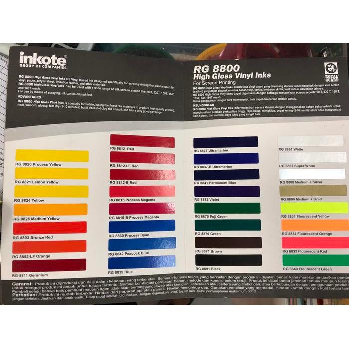 Cat printing sablon royalguard RG 8800 medium transparant