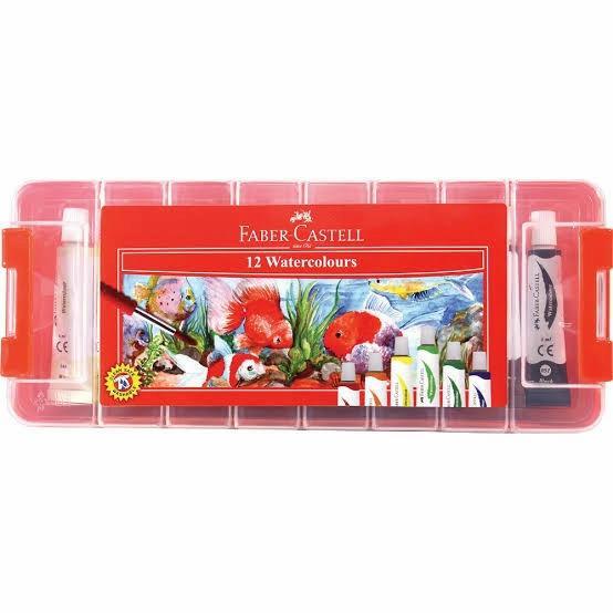 FABER CASTELL WATERCOLOUR WATERCOLOR IN PLASTIC CASE CAT AIR
