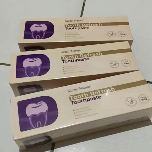 TopOralhoe Tooth Refresh Toothpaste 100g Pasta Gigi Sensitif Pembersih Gigi Yang Lembut,