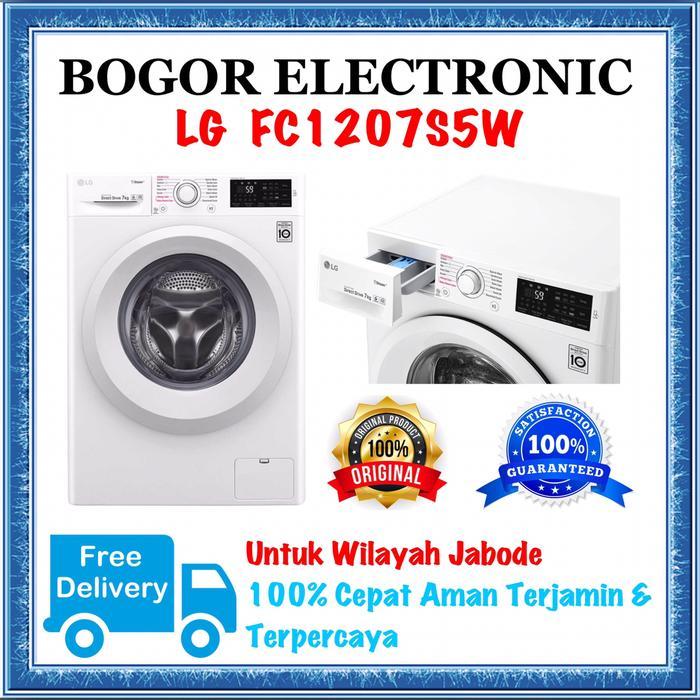 MESIN CUCI 7 KG LG FC1207S5W FRONT LOADING 7 KG LG MESIN CUCI 7 KG