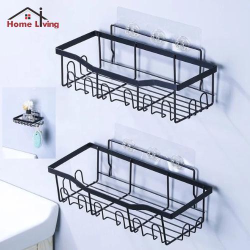 SALE HL Rak Tempel Dinding Rak Persegi Jumbo Tanpa Bor Rak Gantung BesiAntiKarat TERMURAH