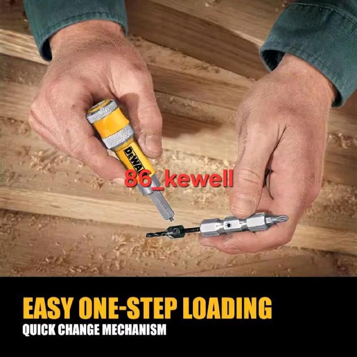 Mata Bor Dewalt #6 #8 #10 Drill Flip Drive Complete Unit 2 In 1 Countersink Wood