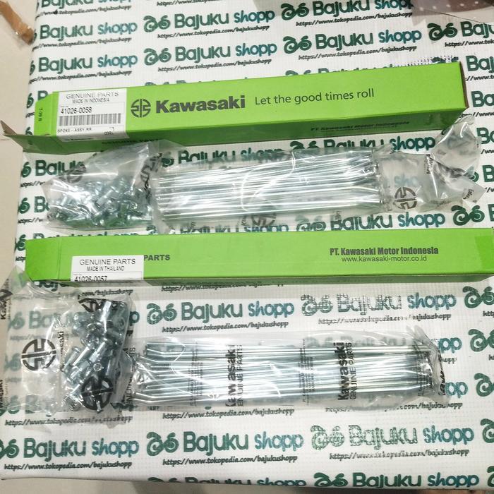 Jari-Jari Set ruji ring 19 16 hole 28 lubang klx 150s 150 klx150 s original kawasaki