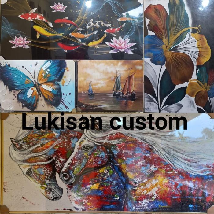 lukisan kanvas custom