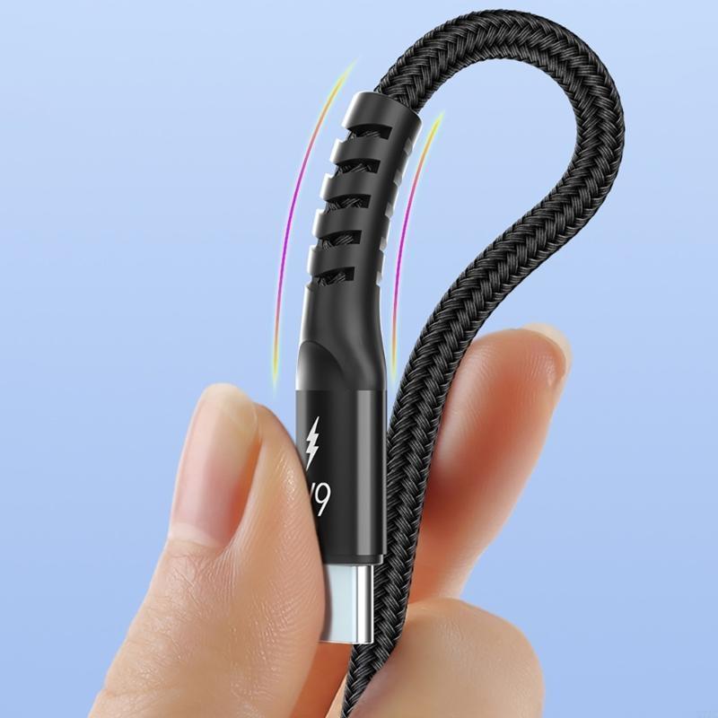 Multi Charging Cable USB C Splitter Cable 2 in 1 Fast Charging Cord 2 Type C X7JC