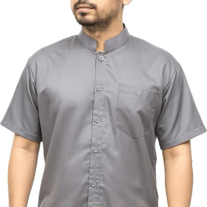 Kemeja Semi Safari Bali / Baju Koko Lengan Pendek Dewasa