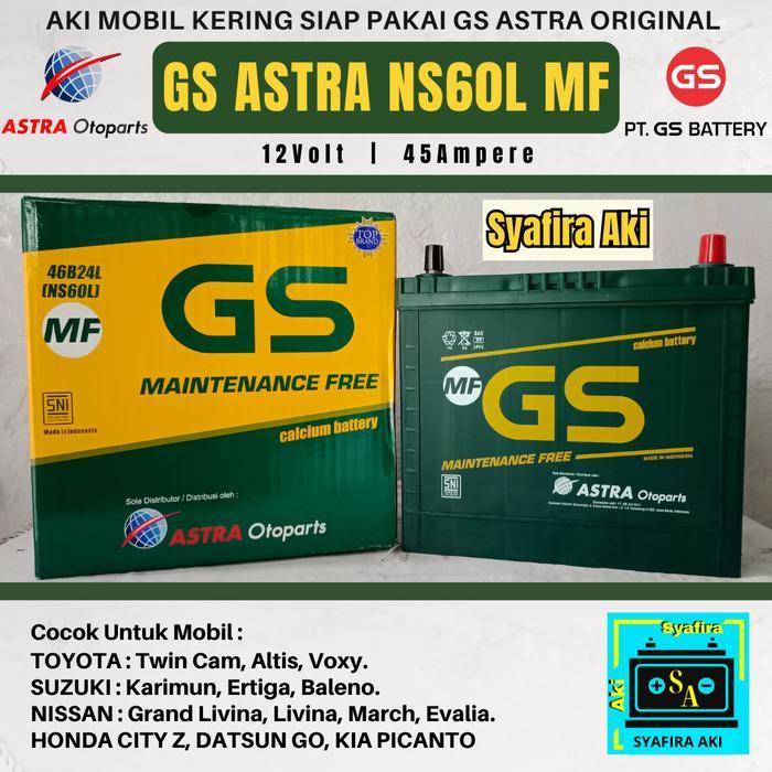 Gs Astra Mf Ns60L Aki Mobil Original 12V 45Ah