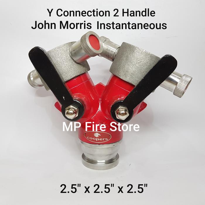Fire Y Connection 2 Handle 2.5 X 2.5 X 2.5 John Morris Instantaneous