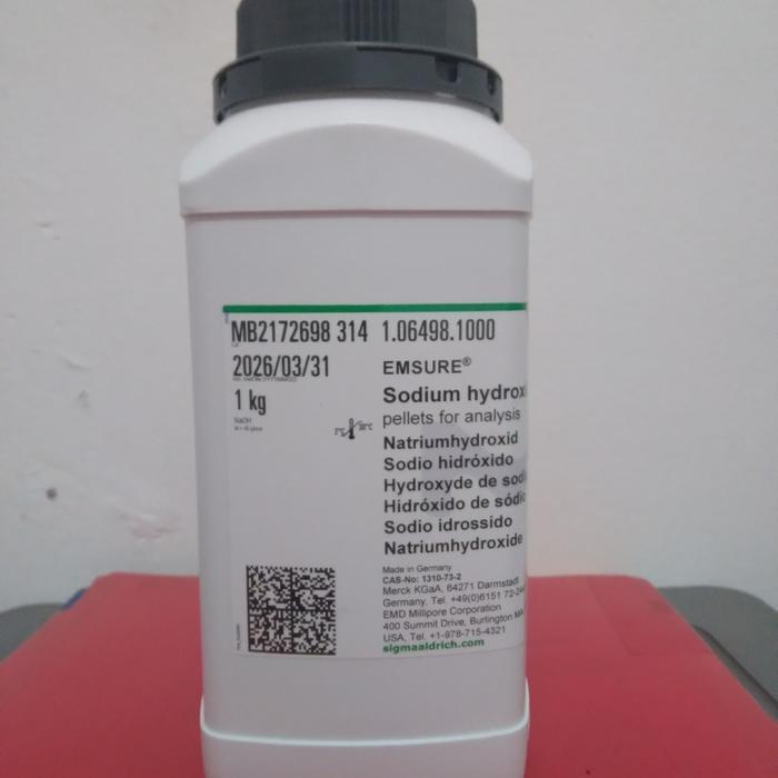 TEREMURAHTERLARIS READY SILAHKAN DIORDER NAOH MERCK 1KG. SODIUM HYDROXIDE MERCK 1KG. NAOH 1KG MERCK