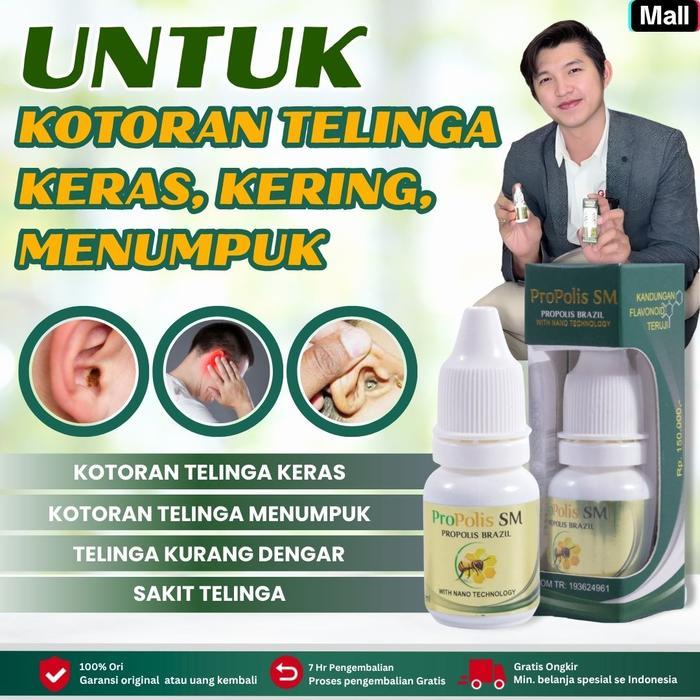 Propolis Sm ear oil tetes telinga untuk membersihkan Kotoran Kuping, Tetes Telinga Anak Dewasa,